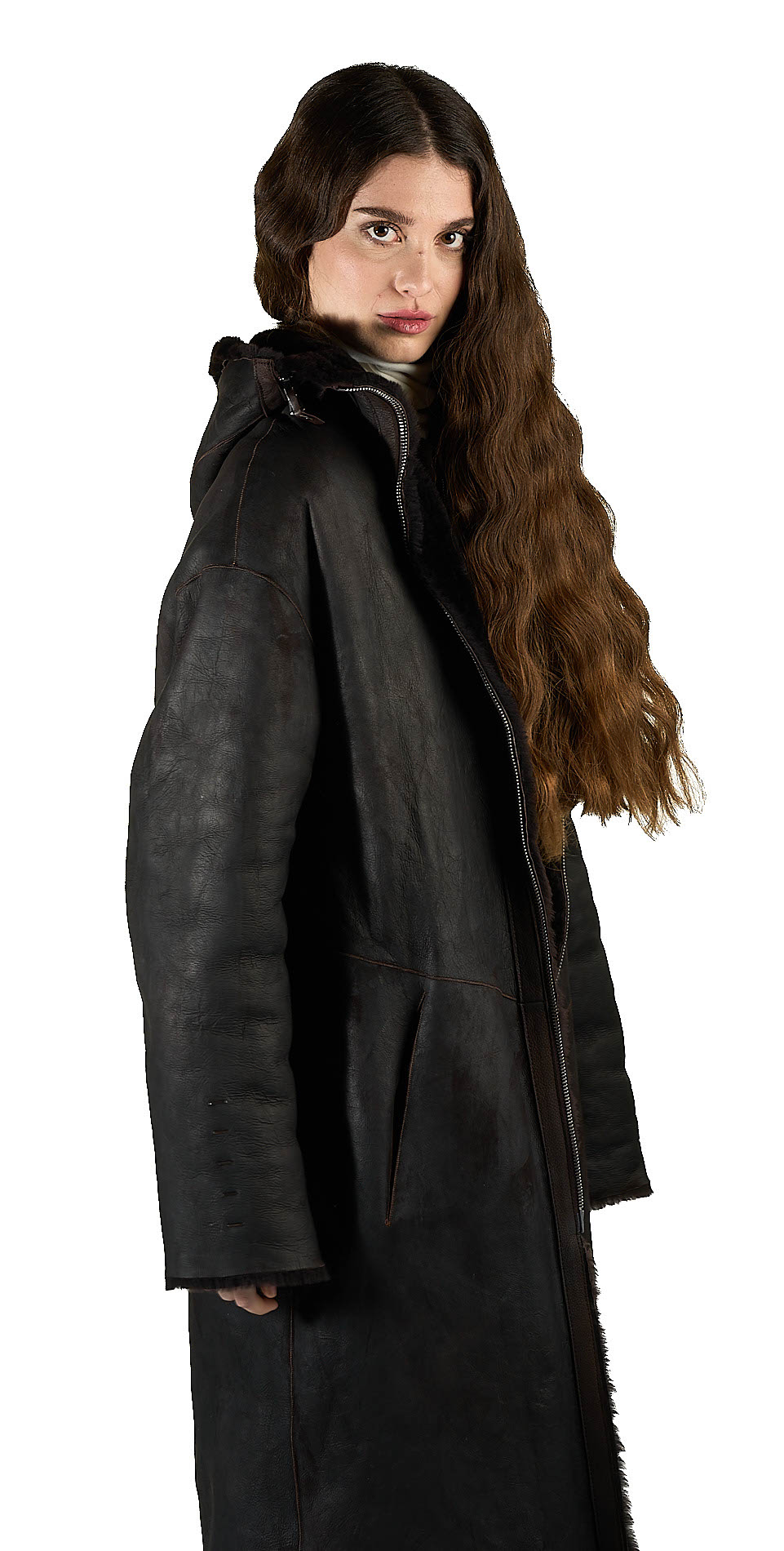DANIELE BASTA LEATHER AND SILVER JACKET